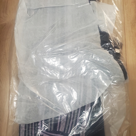 Coach Blue and Gray Striped Turtleneck Sweater - Picture 2 of 3